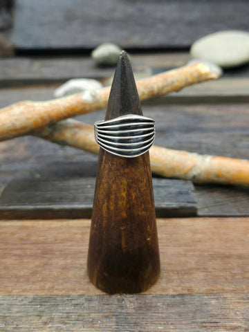 Vintage/Estate Sterling Silver Persian Turquoise Squash Blossom Necklace - 28 in.