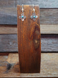 Mini Turquoise Zia Earrings by Lucille Platero