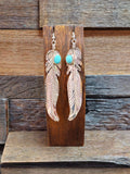 Jeff Largo Large Feather Earrings