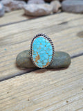 Number Eight Turquoise Ring, Size 7