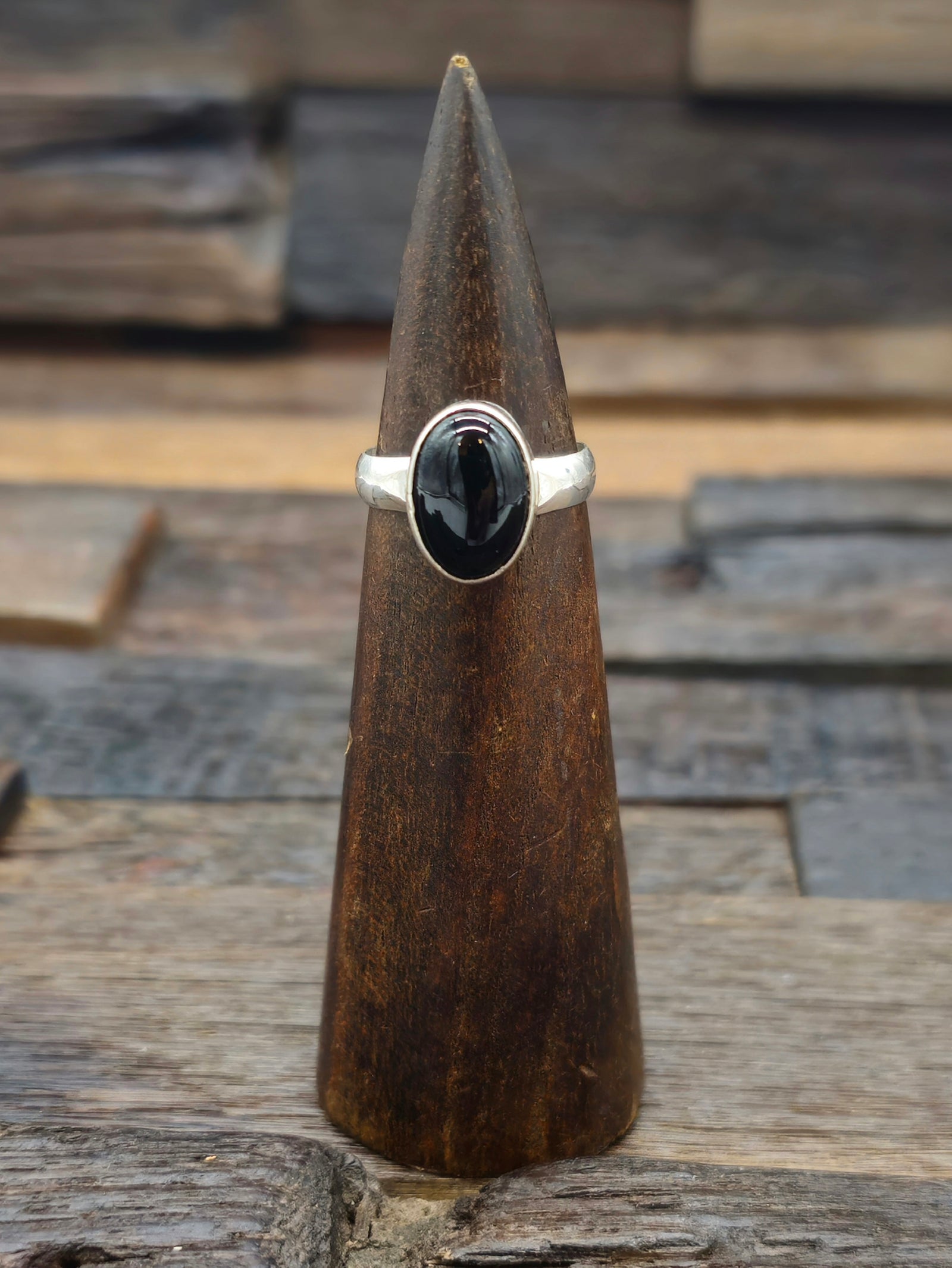 Black Onyx Ring by Prescilla Smith Size 9