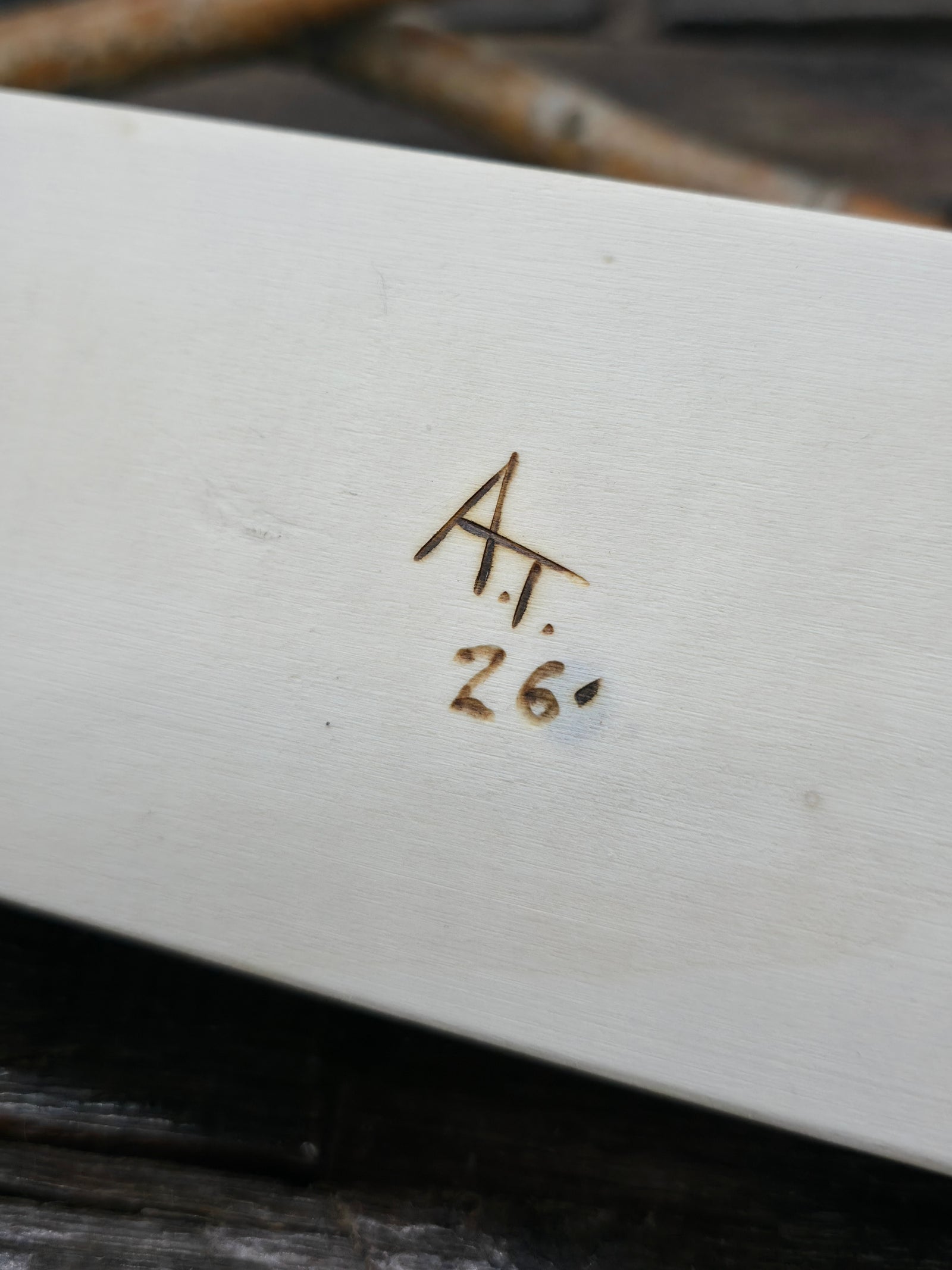 Woodburned Trinket Box by Andy Tsosie - 8 in. by 1 1/2 in. by 3 in.
