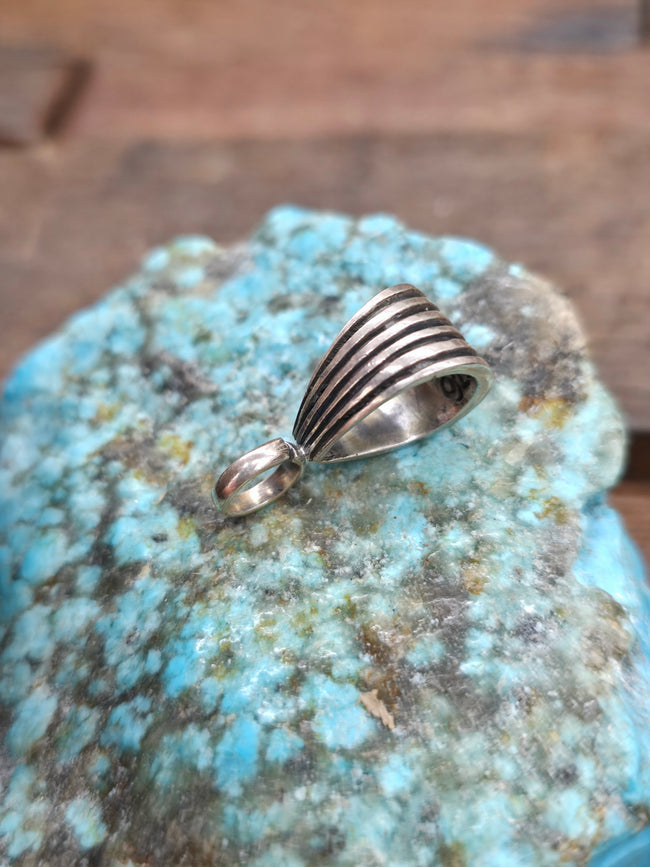Sterling Silver Clip On Bail for 8 mm Beads