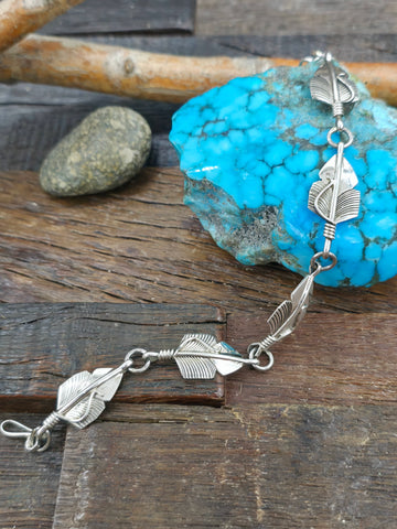 Sterling Silver Twist Link Bracelet by Francis Tabitha - 8 in.