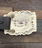Sterling Silver Concho Belt by Terry Charlie