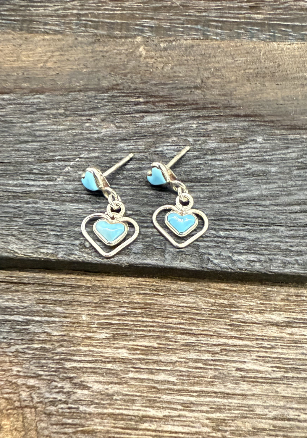 Kallen Kallestowa Turquoise Heart Earrings