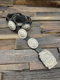 Sterling Silver Concho Belt by Terry Charlie