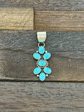 Turquoise Half Cluster Pendant