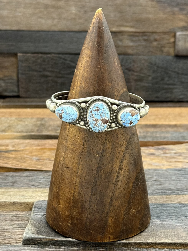 Three-Stone Golden Hill Bracelet by Nila Johnson