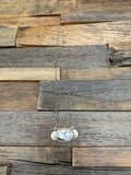 White Buffalo Bar Pendant Necklace