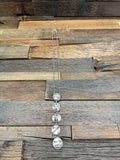 Five-Stone White Buffalo Lariat Necklace by D. Skeets
