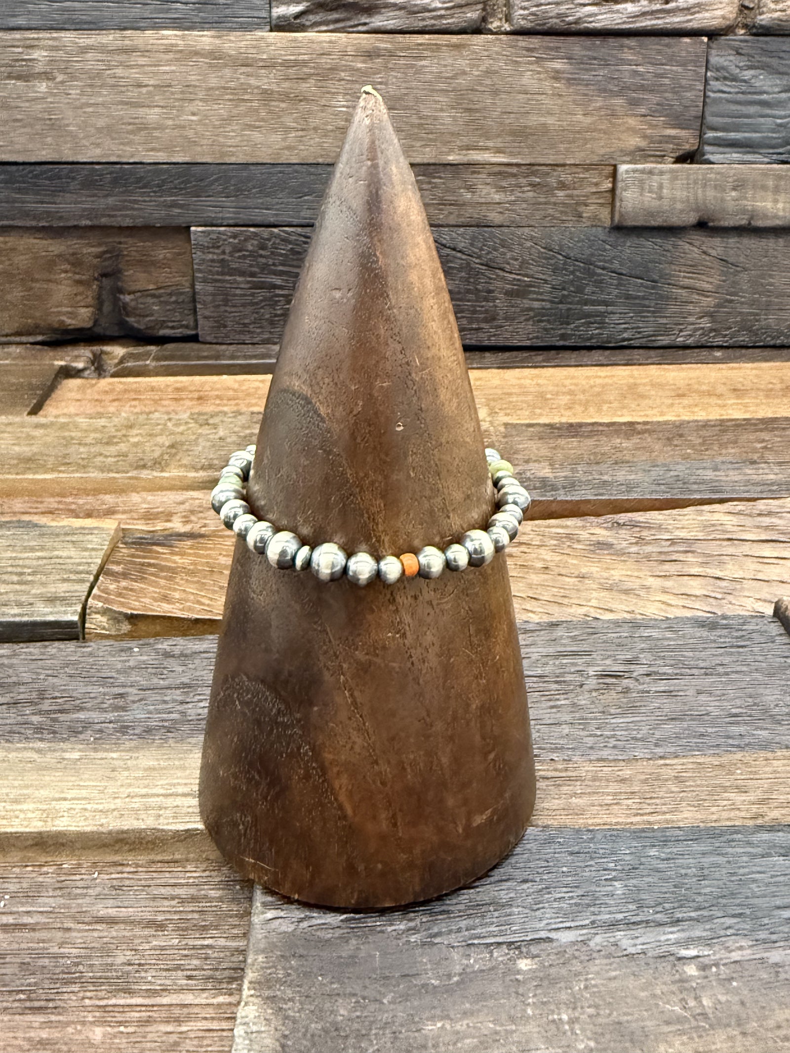 Navajo Pearls Stretch Bracelet with MultiStones