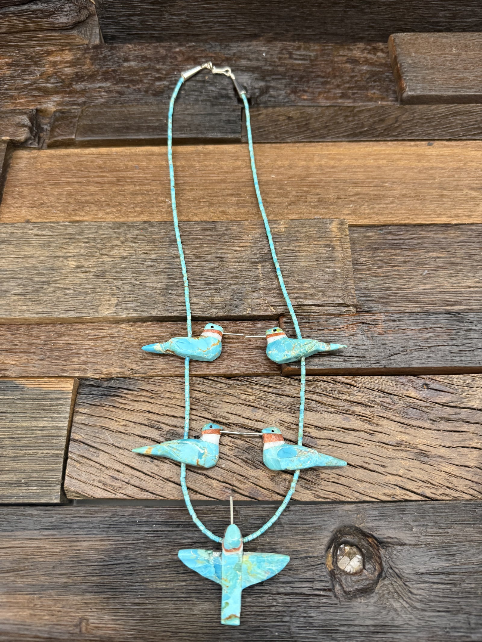 Turquoise Hummingbird Necklace