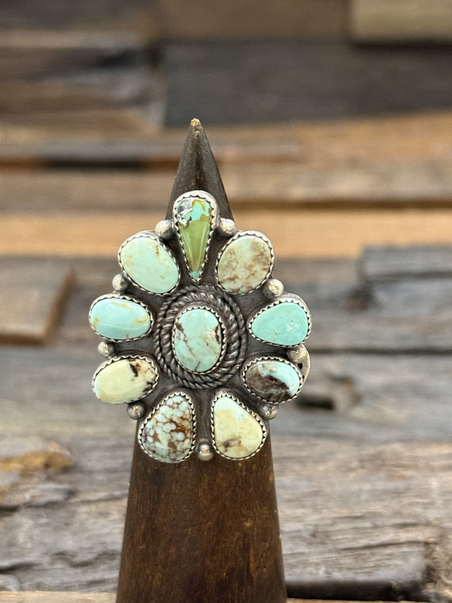 Dry Creek Cluster Ring by L. Ganada, Size 8.5