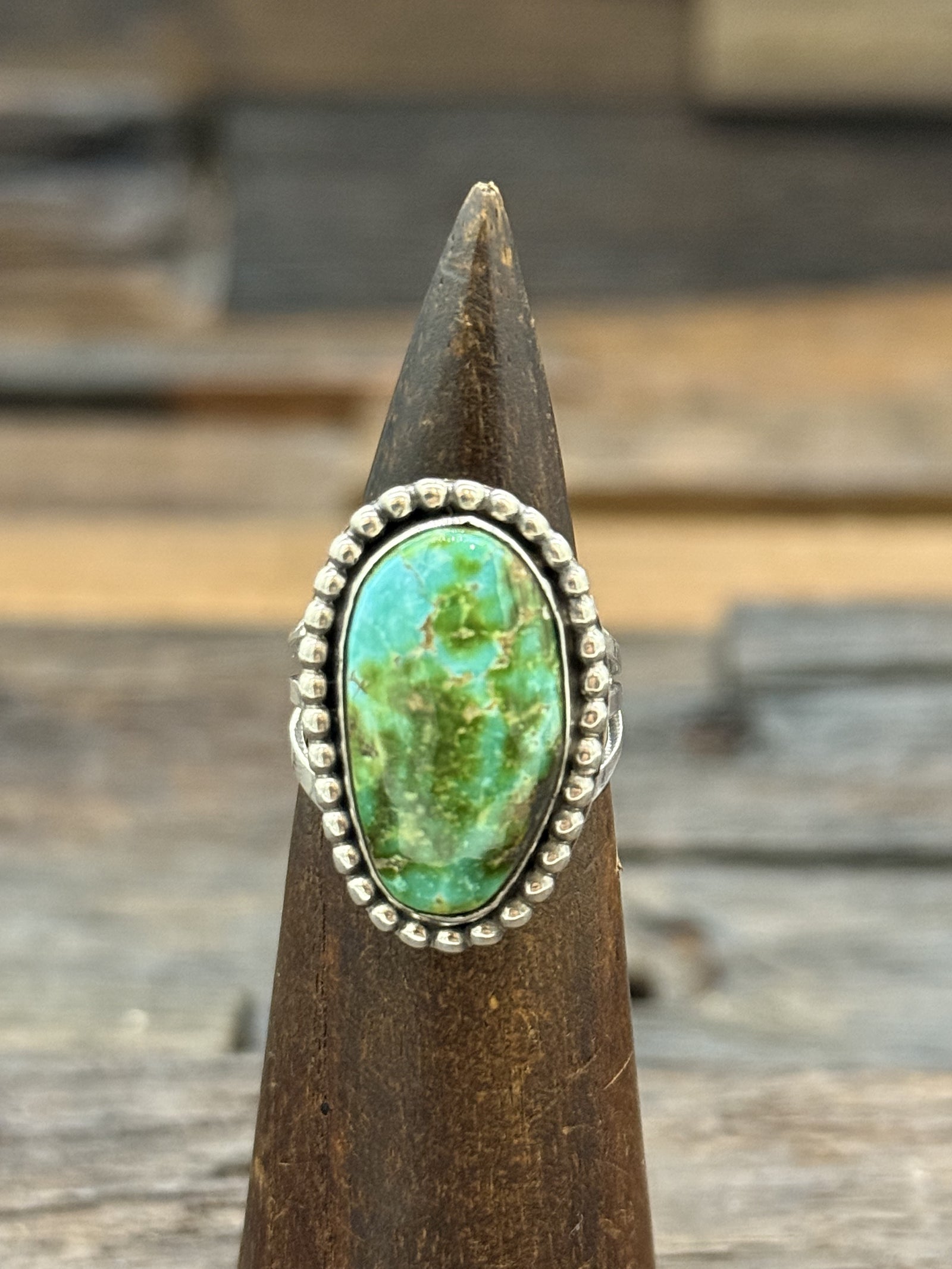 Sonoran Gold Turquoise Ring by Rosella Paxton Size 7.5