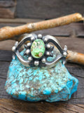 Cast Sterling Silver and Turquoise Cuff - 6 1/2 in. w/Gap