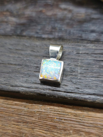 White Buffalo Inlaid Butterfly Pendant