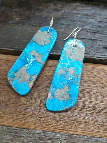 Mini Zuni Hanging Hoops with Dangles by Mike Bitsie