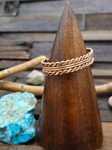 Sterling Silver Wave Cuff with Turquoise