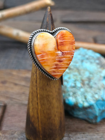 Sterling Silver Turquoise Wraparound Ring by Sheena Jack - Adjustable
