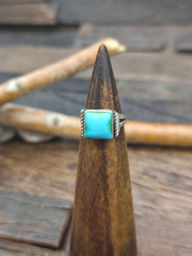 Sterling Silver Sonoran Turquoise Ring - Size 6 1/2