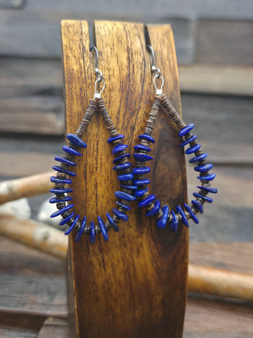 Stamped Sterling Silver Post Earrings by Marie Yazzie