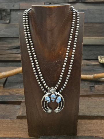 Sterling Silver Saucer Bead Necklace by Bryannen Hallwood - 20 in. 12 mm