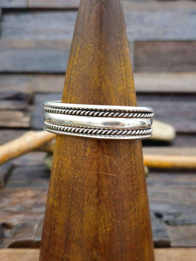 Sterling Silver Bracelet by Verna Tahe - 6 1/2 in.
