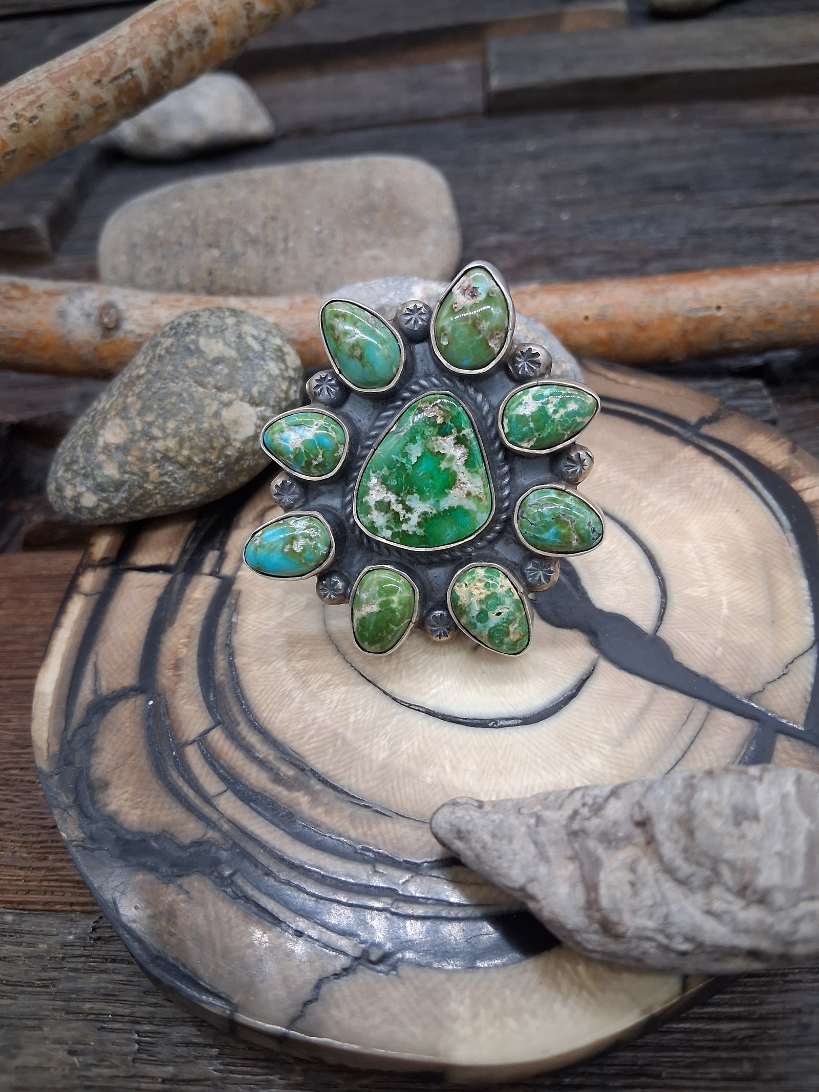 Sterling Silver Sonoran Cluster Ring - Adjustable