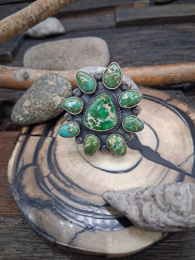 Sterling Silver Sonoran Cluster Ring - Adjustable