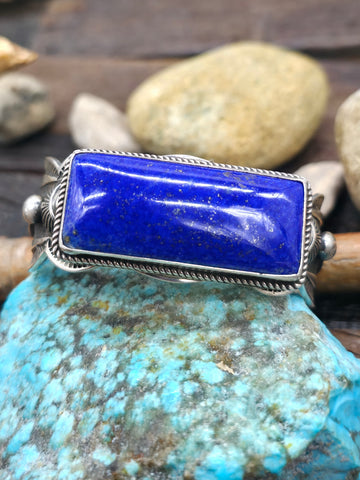 Sterling Silver Lapis Ring by Derrick Gordon - Size 9 1/2