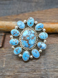 Sterling Silver Golden Hills Cluster Ring by Tiffany and Melvin Jones - Adjustable