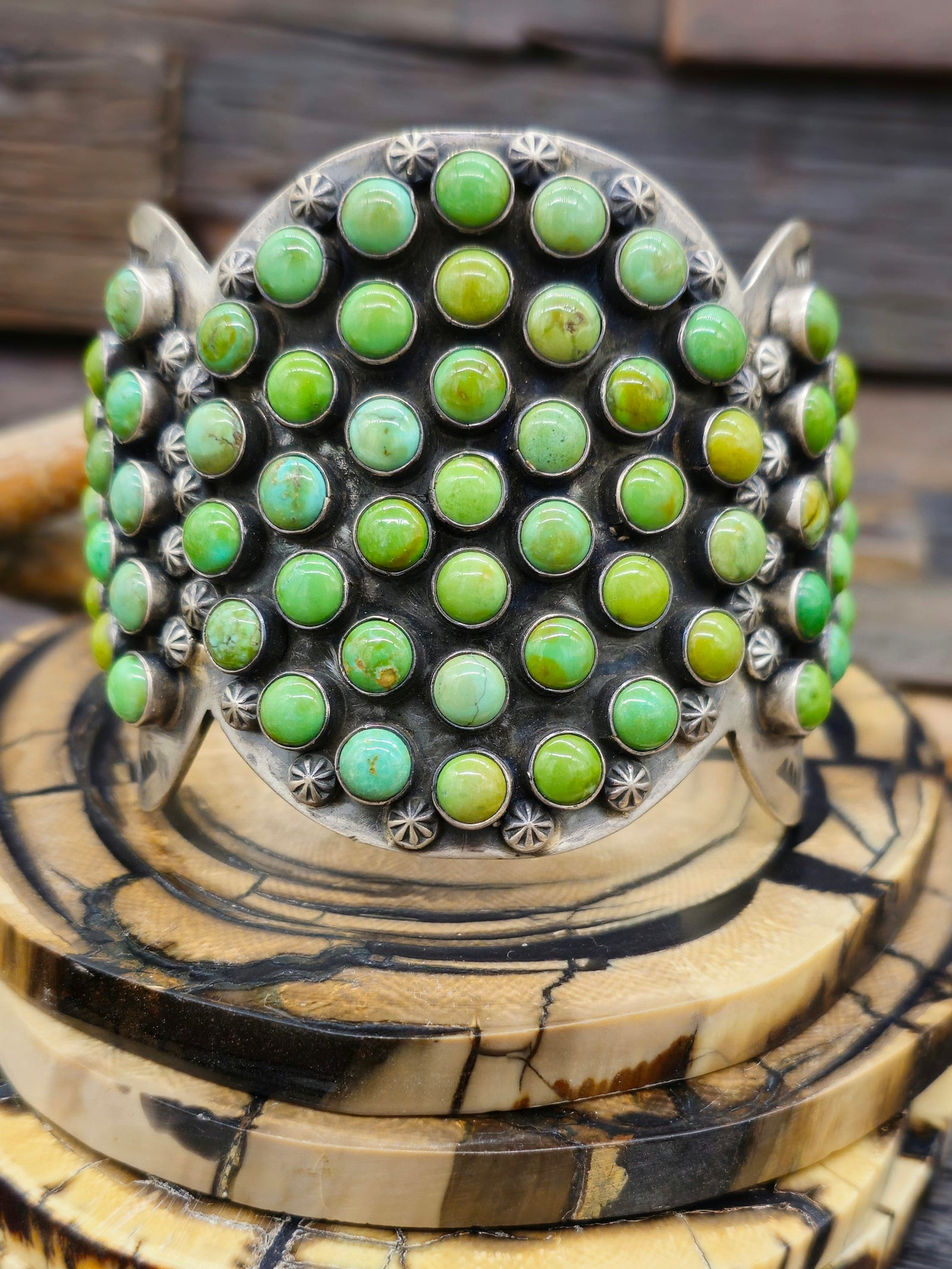 Sterling Silver Sonoran Turquoise Cuff by Paul Livingston - 6 1/2 in.