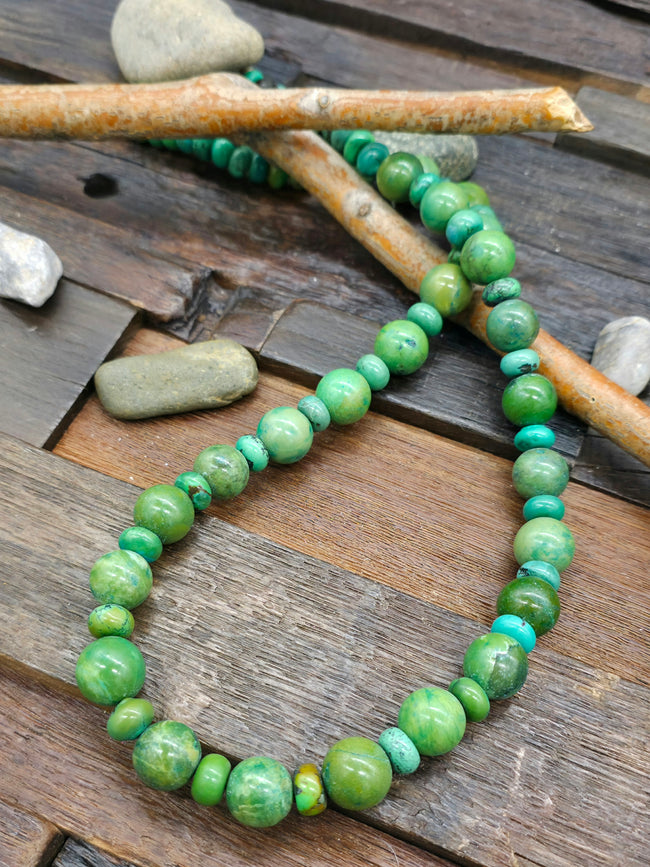 Green Sky Horse Turquoise Necklace - 31 in.