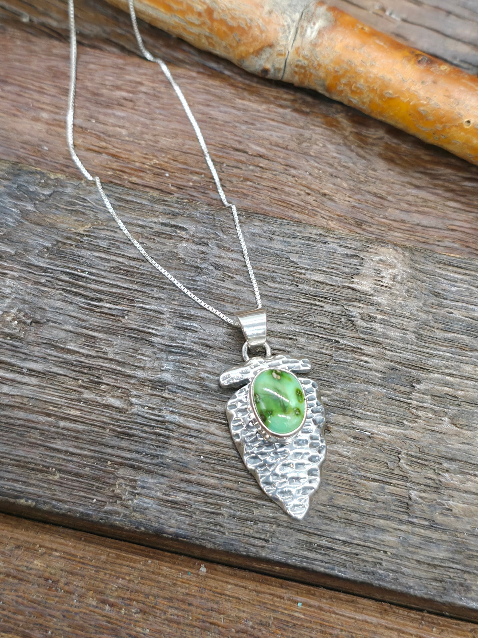 Sterling Silver Sonoran Arrowhead Pendant on 18 in. Chain