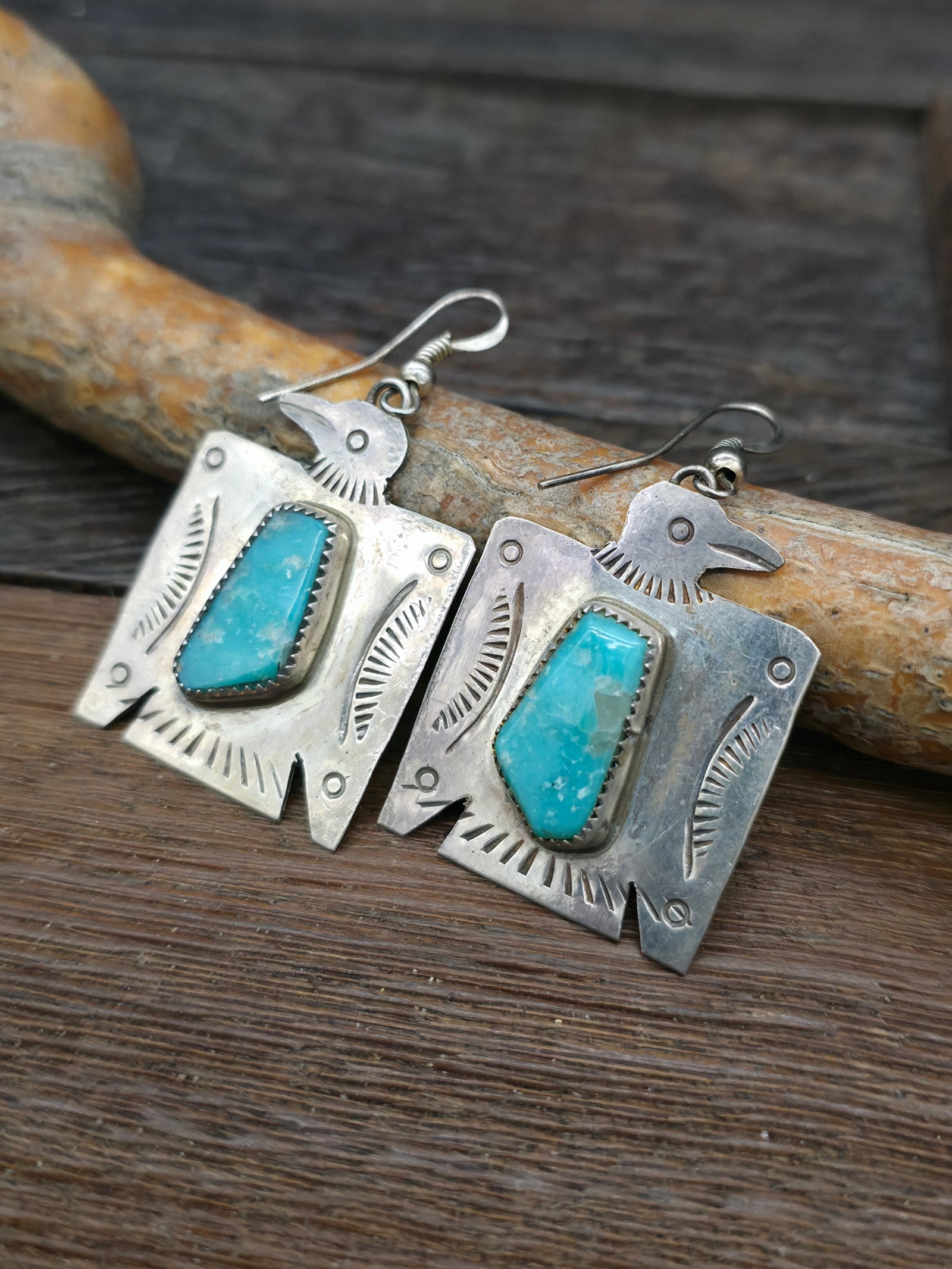Fred Begay Thunderbird Earrings