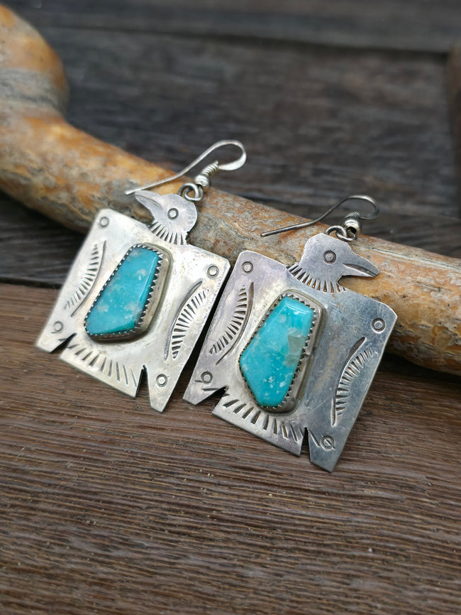 Fred Begay Thunderbird Earrings