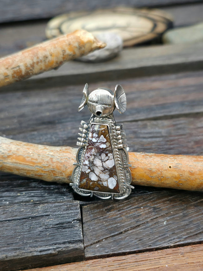 Sterling Silver Wild Horse Ring by Bennie Ration - Size 5 1/2