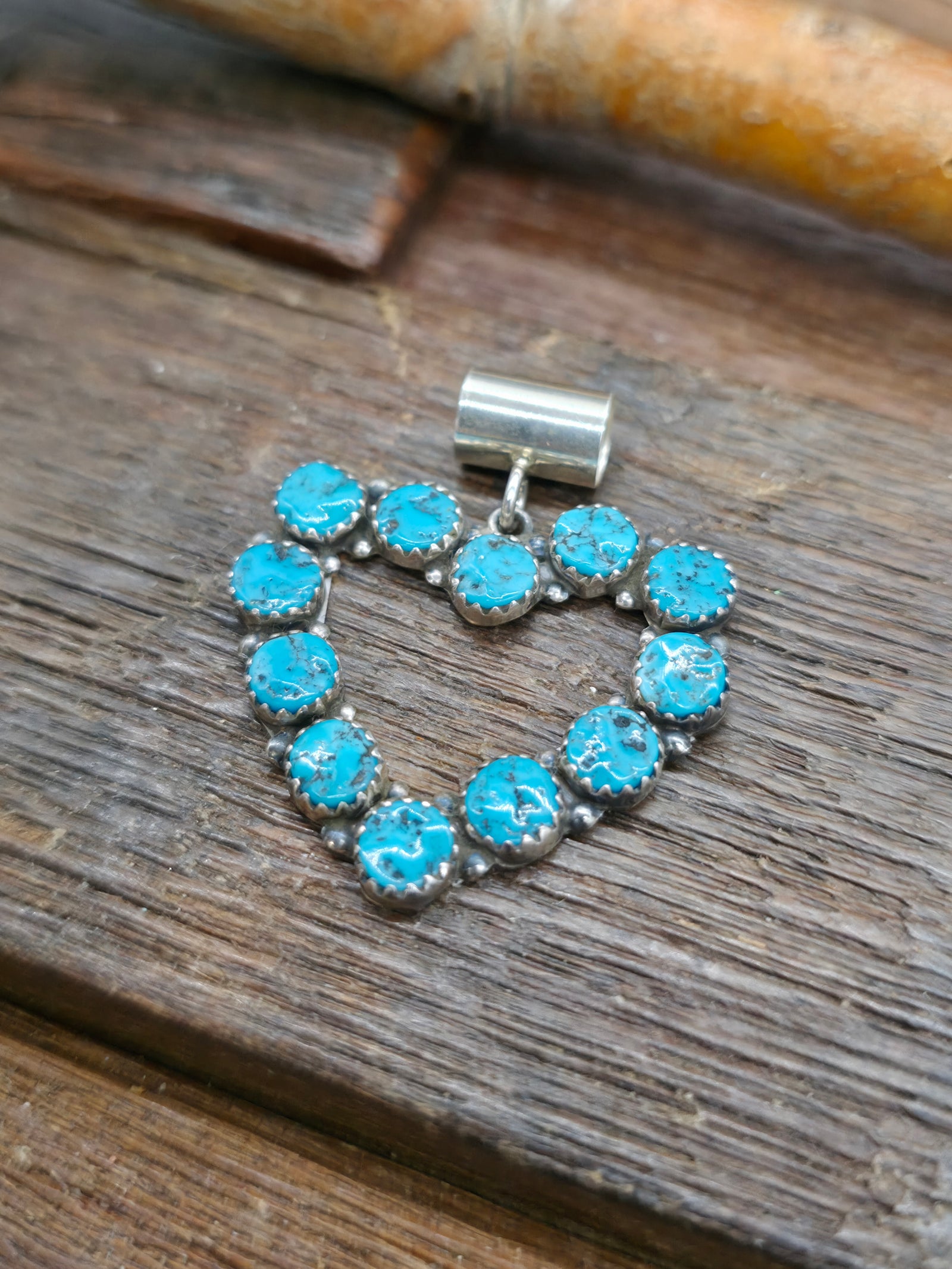 Turquoise Heart Pendant by Martin Perry