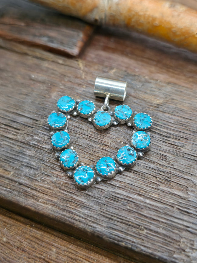 Turquoise Heart Pendant by Martin Perry