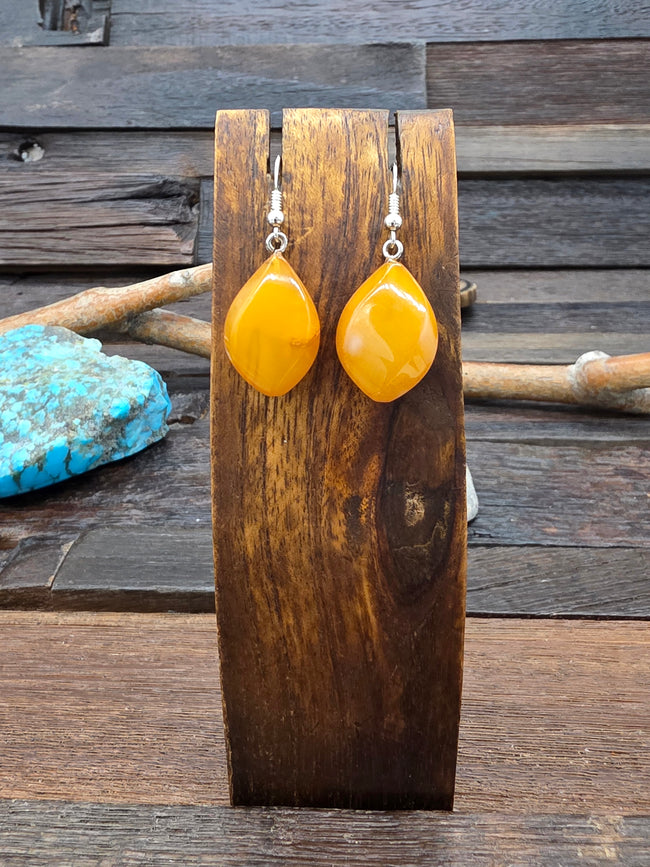 Light Amber Earrings NON-NATIVE MADE