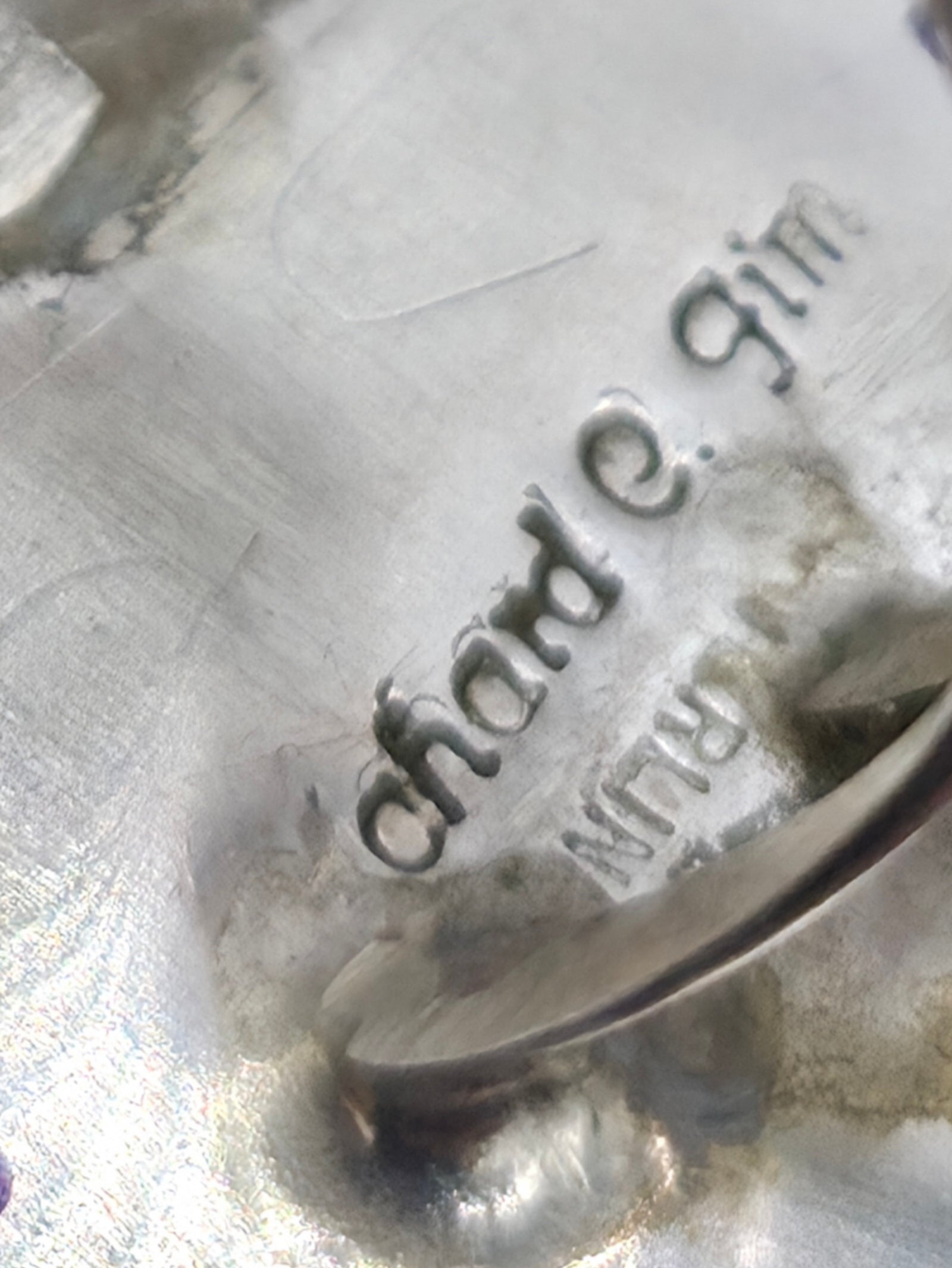 White Buffalo Sterling Silver Cross Statement Ring by Richard Jim - Size 9
