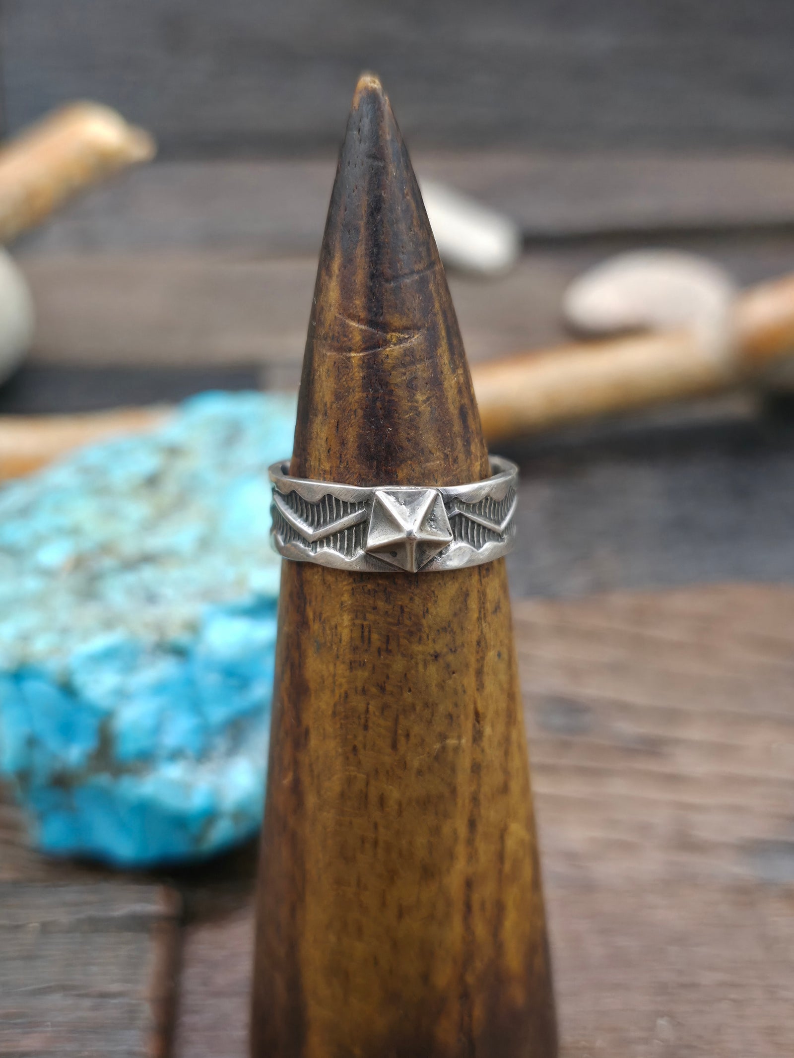 Stamped Sterling Silver Starshot Ring by Sunshine Reeves - Size 10