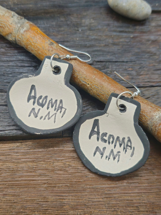 Pottery Dangle Earrings by Mary Garcia