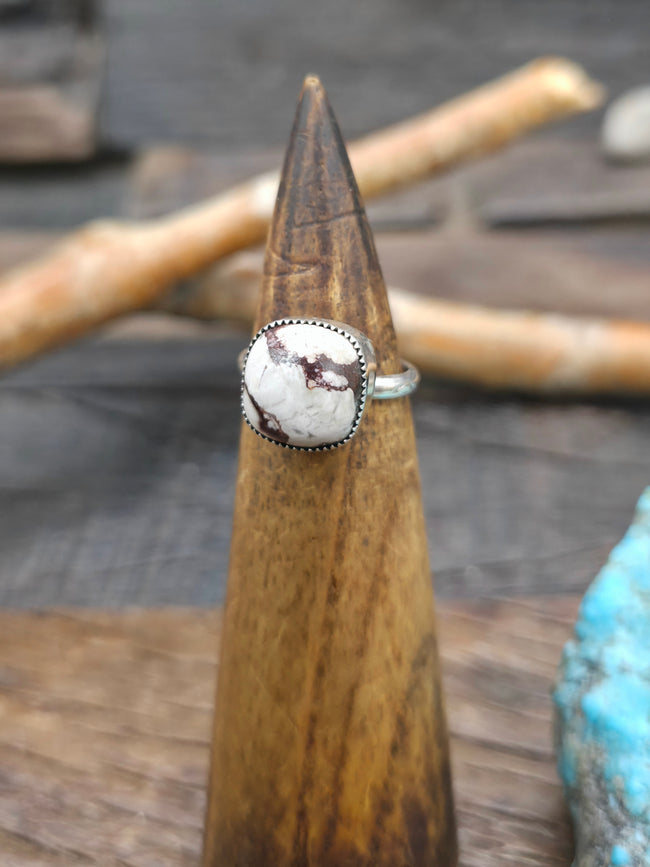 Sterling Silver Wild Horse Ring by Gilbert Smith - Size 7 1/2