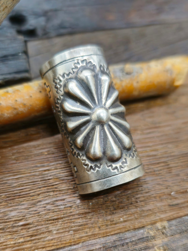 Stamped Sterling Silver Pony Tail Silders - DESIGNS VARY