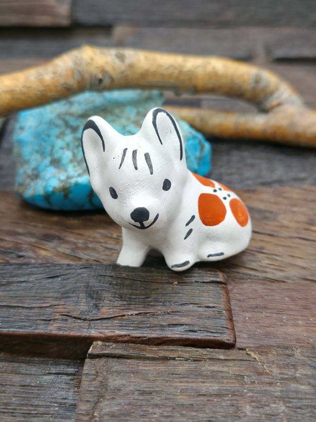 Mini Acoma Piglet with Flower