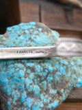 Five Stone Sonoran Turquoise Sterling Silver Cuff by Melvin Francis - 6 in. with Gap