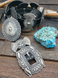 Sterling Silver Concho Belt by Sunshine Reeves - 56 in.