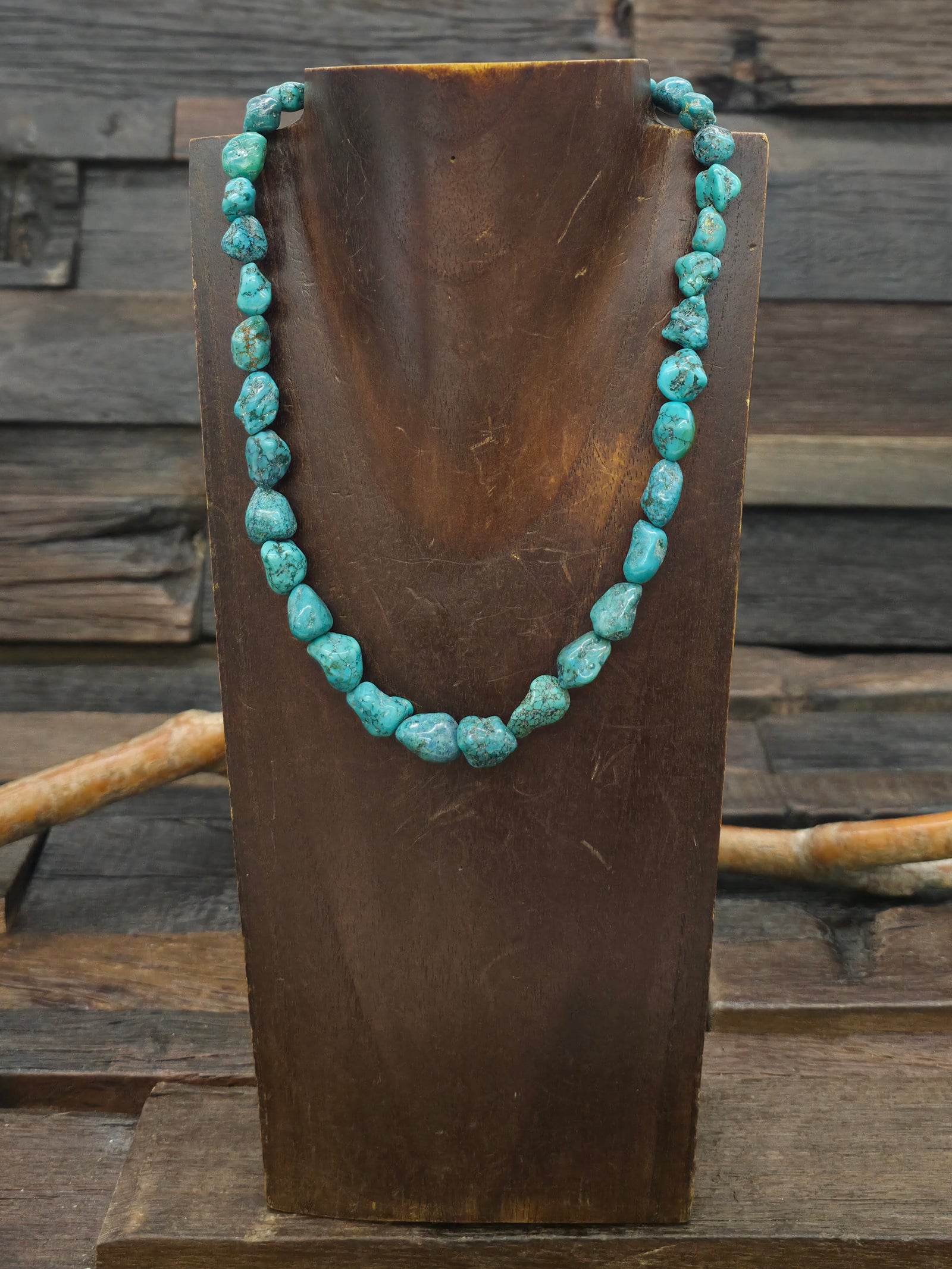 Blue Sky Horse Turquoise Small Nugget Necklace - 16 in.
